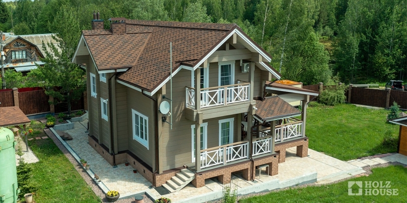 Дом из клееного бруса по проекту \"Прага-мини v.2\" Фото 2